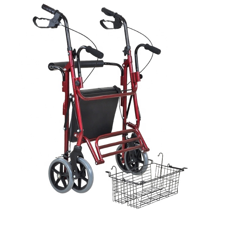 Rollator avec accoudoir et repose-pieds