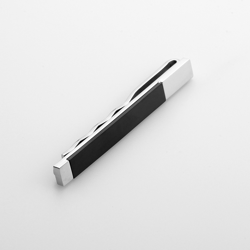 Vente en gros Pinces à cravate bicolores en acier inoxydable pour hommes