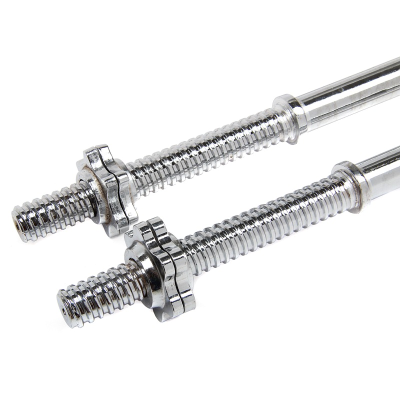 Longues haltères olympiques en acier inoxydable standard