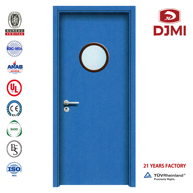 Nouveaux paramètres Conception simple Fabricant d'hôpital en bois Porte intérieure en Hpl Usine chinoise Intérieur en bois Double porte Hpl Porte en composite de haute qualité Portes d'école de conception de service d'urgence