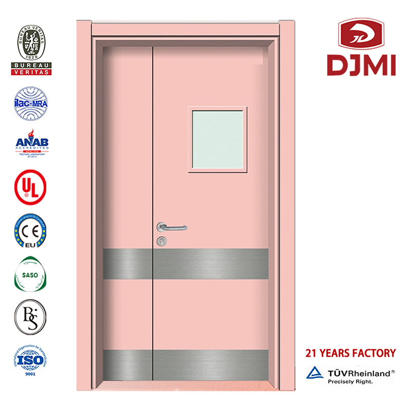 Protection contre les rayons X laminée de portes en bois à faible coût, double porte à double ouverture avec aluminium ce / ISO / en personnalisée avec vitrage conception automatique d 'une seule porte de portes HPL nouvelle configu...