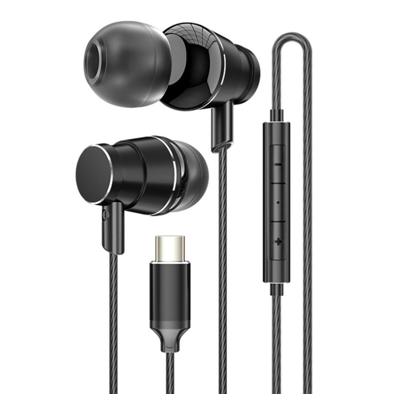 Casque d'écoute HIFI intra-auriculaire Super stéréo avec casque de type C casque filaire pour Huawei Xiao Samsung