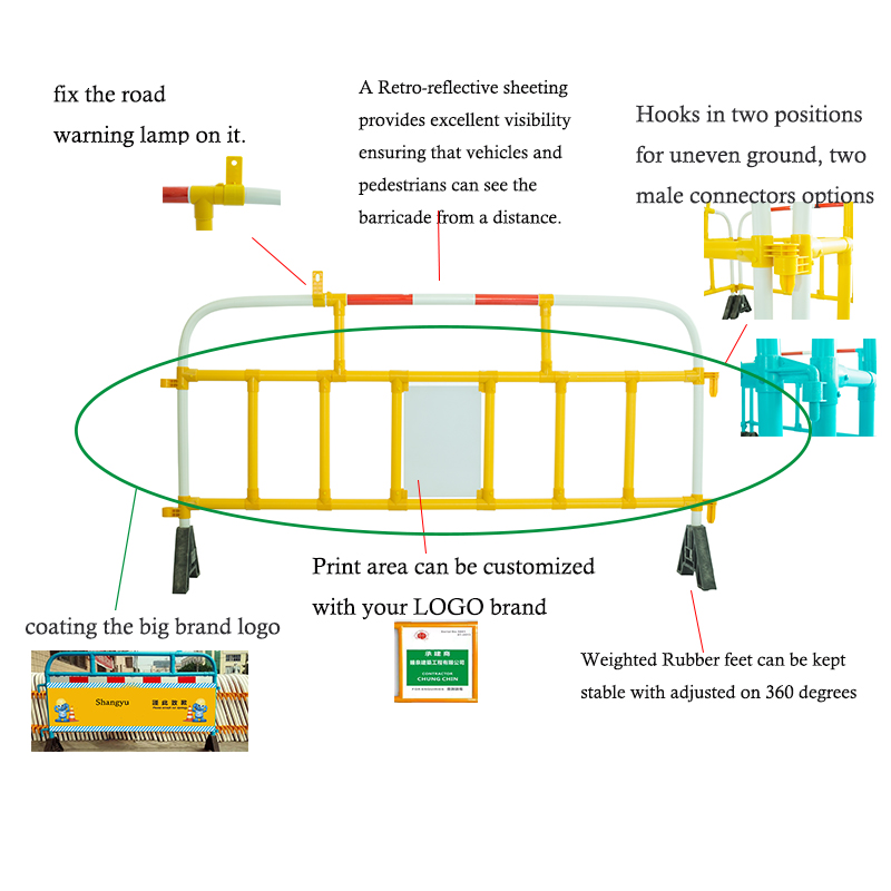 Barrière de sécurité routière en PVC faite en Chine