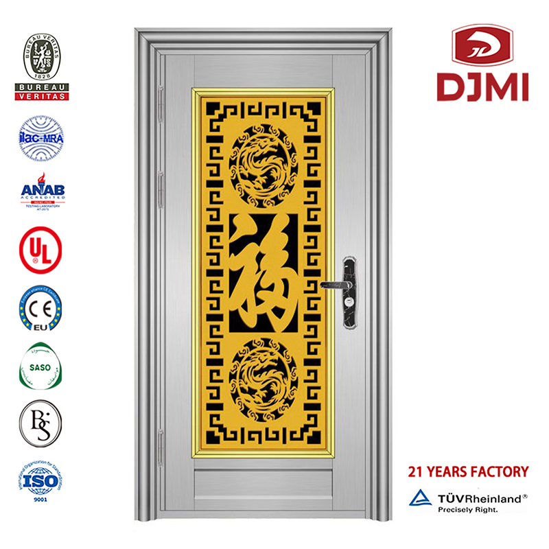Windows Bd Marque Anti-vol Diverses couleurs Porte Ss Conception de porte en acier inoxydable Nouveaux paramètres Chine Fournisseur d'or Ss Portes et fenêtres Serrure en fer galvanisé avec design populaire Cuisine extérieure Porte en...