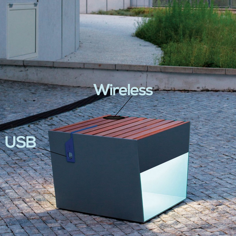 Prix ​​bon marché Variété Design WiFi USB Chargring Boîte en métal solaire