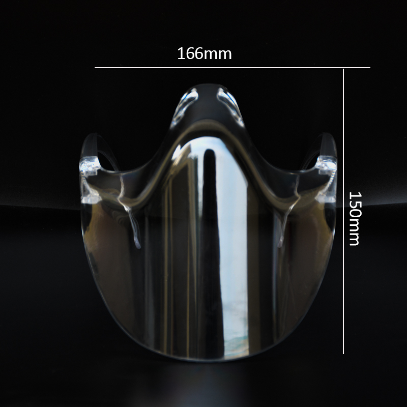 Bouclier buccal Visible en plastique Anti-buée Respirant Sécurité Bouclier de protection Bouche transparente Bouche et nez