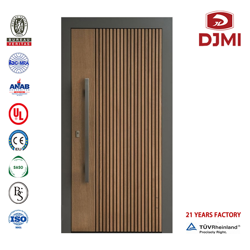 Modèle de maison bon marché Porte d'entrée en bois rustique Bs Portes coupe-feu d'hôtel standard Définition de feuille de sécurité personnalisée Porte en bois coupe-feu d'hôtel Portes en bois de haute qualité Fd 90 minutes