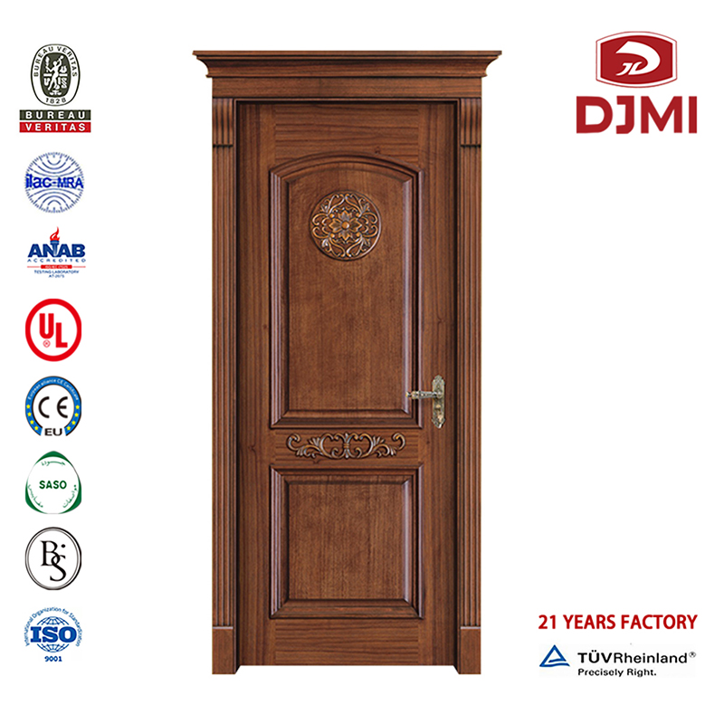 Customized sculpture laser machine simple and Recent Design of Wood Door Lock - out double door