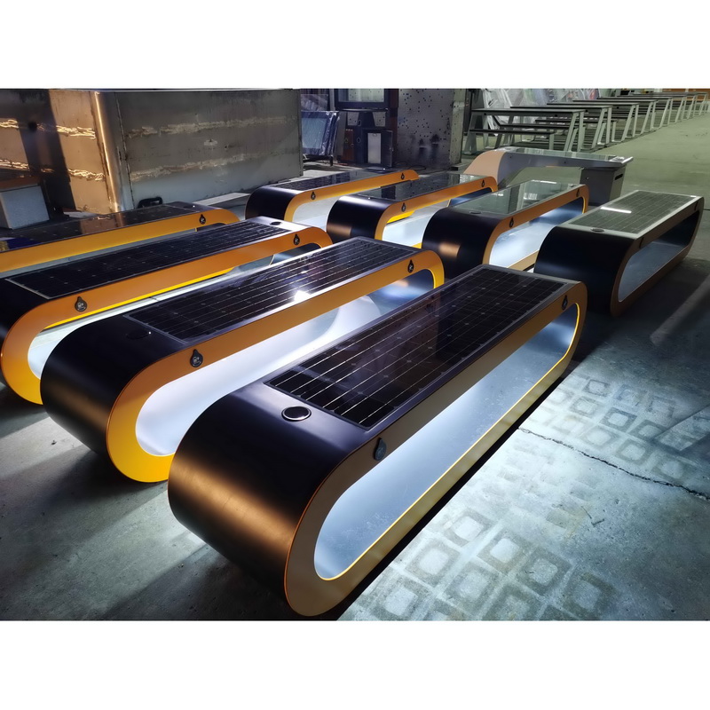 Table de travail intelligente solaire pour lampe à del à charge sans fil multifonction avec matériau de qualité