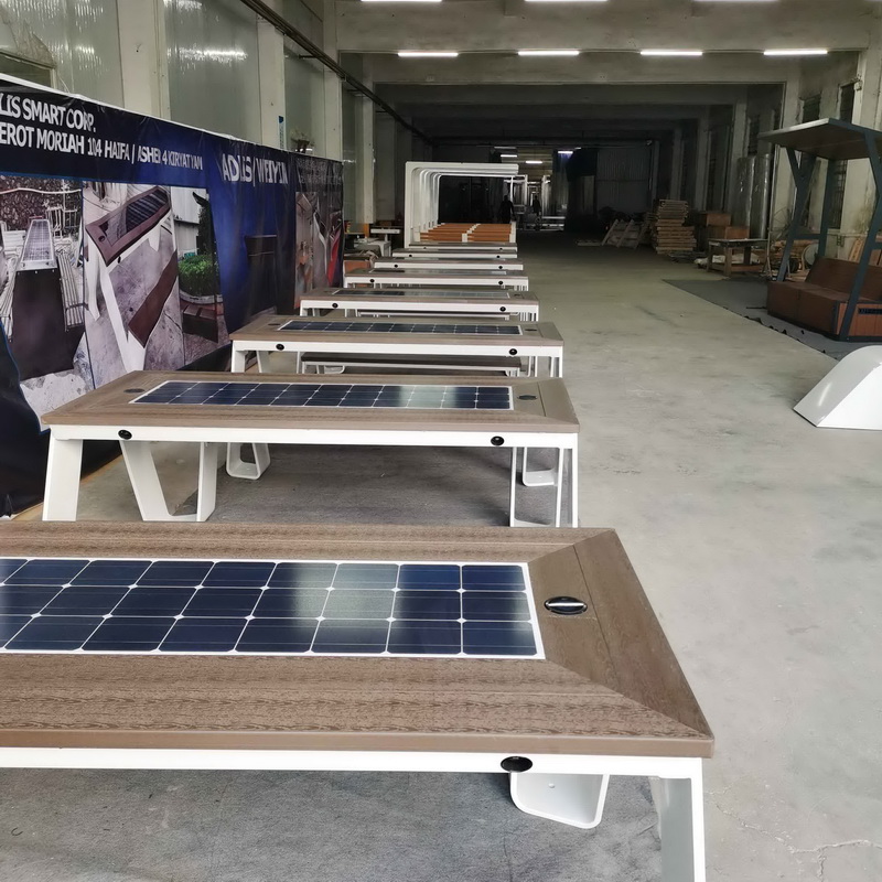 Table de charge solaire extérieure de rue personnalisée par couleur de haute qualité Muliti-fonction
