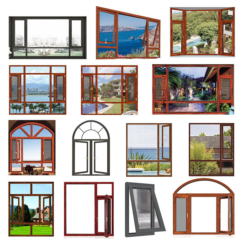 New Design High Quality Low - cost Aluminum Alloy Window Modern Aluminum Profile offset Price window