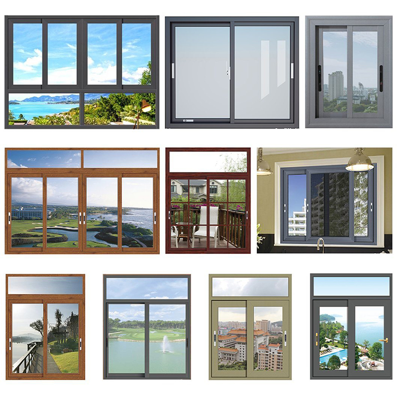Professional as2047 standard Aluminum Alloy Windows Provider High Performance Push Door New Design Aluminum Alloy Box Push Windows New Commercial isolation Glass Push Windows