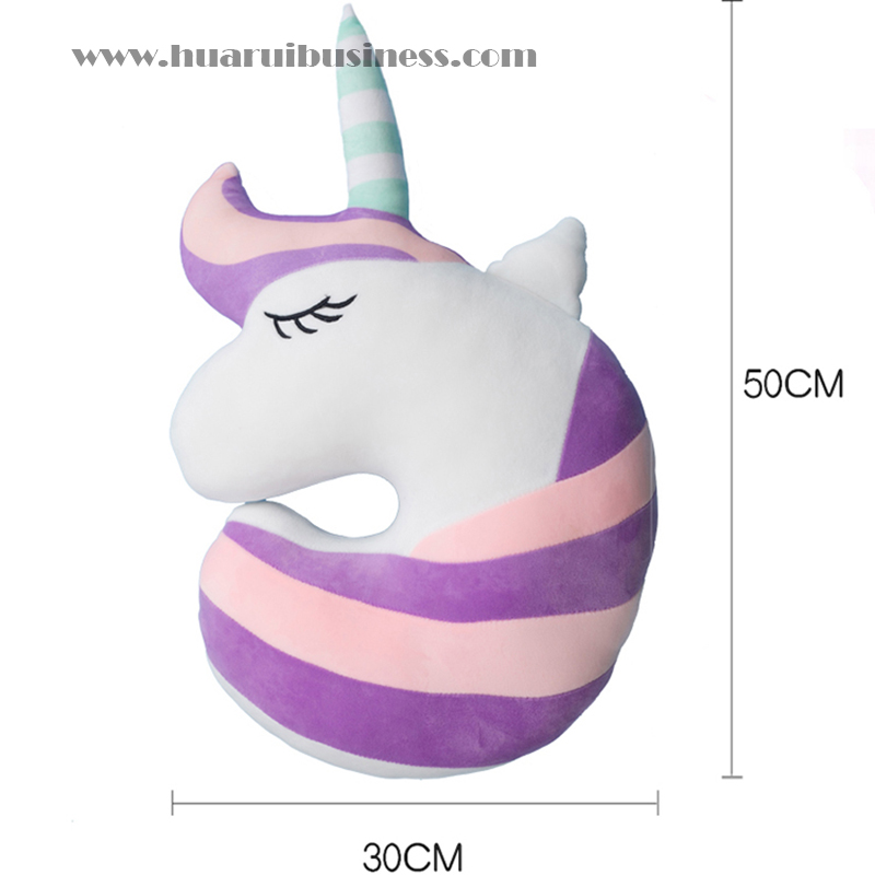 Oreiller de Licorne, poupée en peluche, coussin