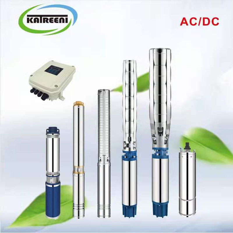 Pompe à eau submersible de vis de puits profond de puits de 2 pouces 2qgd pour le système de pompage solaire