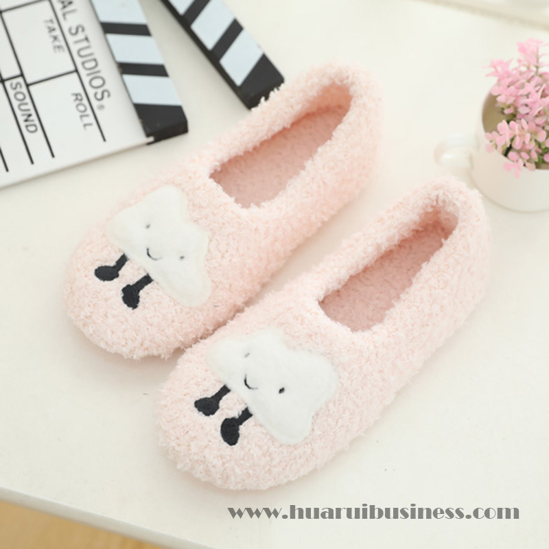 Ultra - fine Fibre Home pantoufle, pantoufle, pointoufle broderie