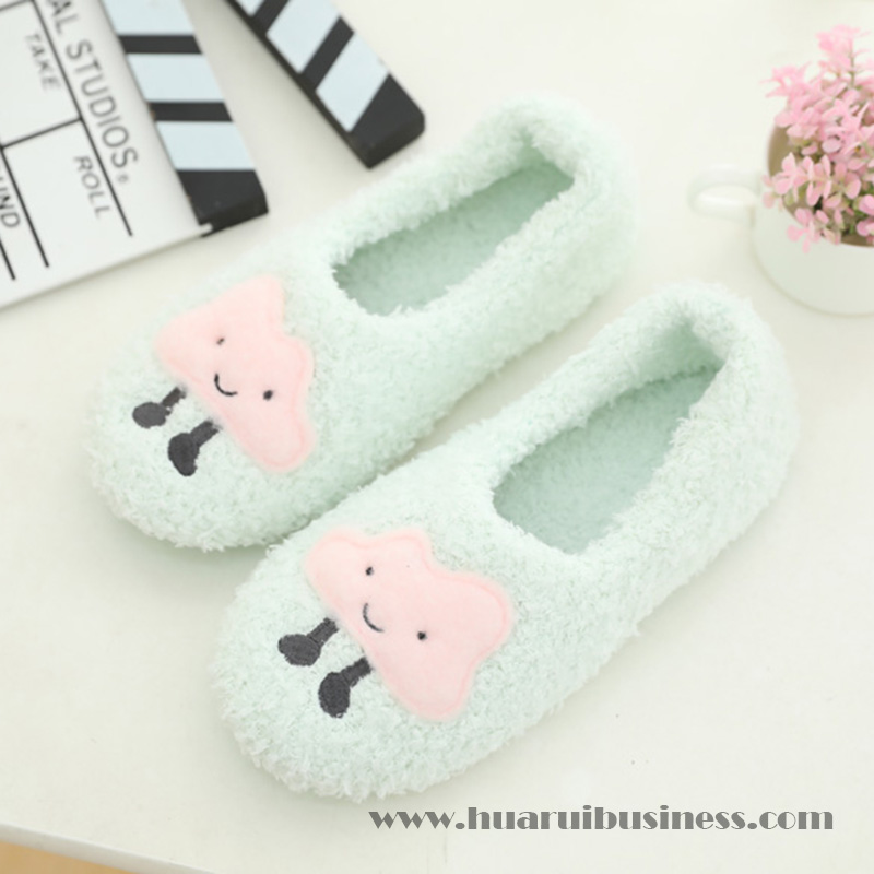 Ultra - fine Fibre Home pantoufle, pantoufle, pointoufle broderie