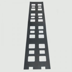 0.175mm PC panneau isolant noir résistant à la chaleur et ignifugeant Plaque d \'étanchéité fabricant personnalisé