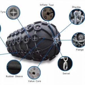 Bâbord en caoutchouc pneumatique pour bateau de type Yokohama