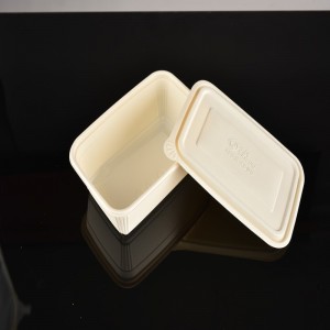 Boîte de déjeuner à amidon de maïs dégradable par compostage de haute qualité