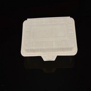 Boîte de déjeuner à amidon de maïs dégradable par compostage de haute qualité