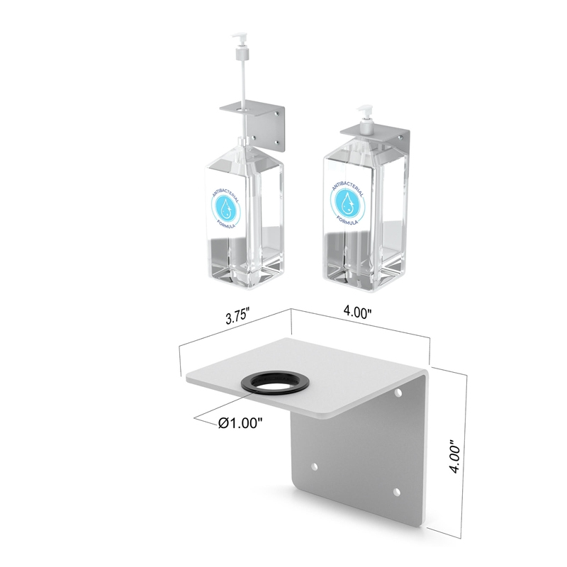 Cadre d 'affichage réglable pour distribution de liquide de lavage des mains portable