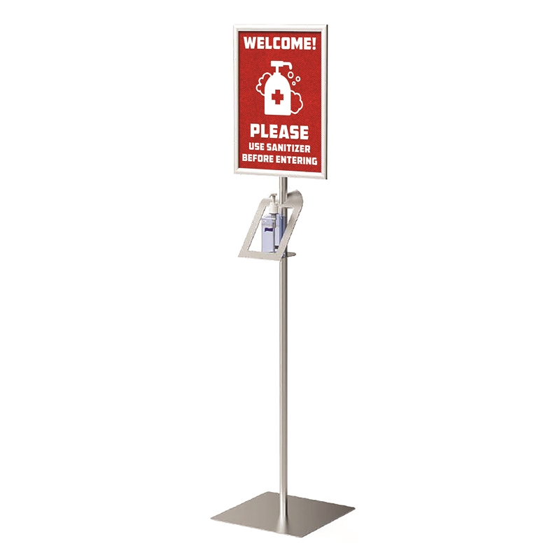Tmj713 cadre d 'affichage pour distributeur de liquide de lavage des mains à terre avec support