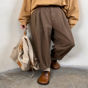 Un pantalon de femme large, adapté à n \'importe quelle occasion, le plus confortable style de loisir en coton en lin personnalisé 11711