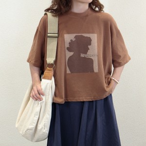 Large - Easy Design simply Circular style suture Sleeve style Leisure Pure Cotton Chanel