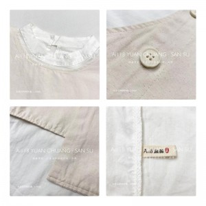 Large Design simple Fashion fashion Weather pure rayure format ultra - personnalisé chemise col rond 19505 + armure