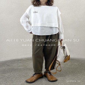 Fashion Design simple Fashion Weather pure rayure format ultra - personnalisé 1960 col rond chemise + armure