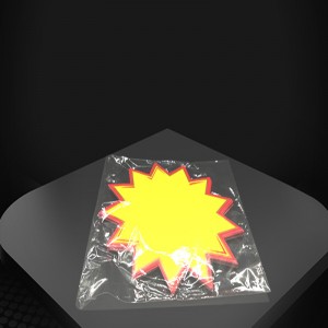 Tmj PP - 718 supermarché de détail affiche de gros papier à main prix étiquette personnalisée étiquette carte d \'étiquette panneau d\' éclatement