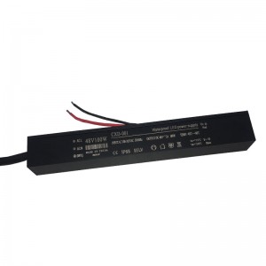 100W - 48V - 3a Black grey Aluminum Shell Drive LED power constant current Driver