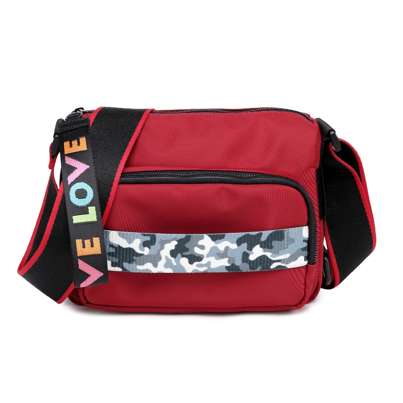 Fabricant en gros 2020 NOUVEAU Mode Femmes Sac carré Sac carré Nylon Zipper Mobile Téléphone mobile Sac de croix diagonale à l'épaule Personnaliser