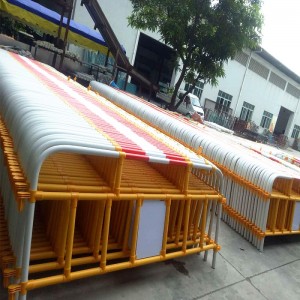 Barrera de tráfico Valla de control de multitudes Barrera SEPARADOR DE CARRETERA APILABLE