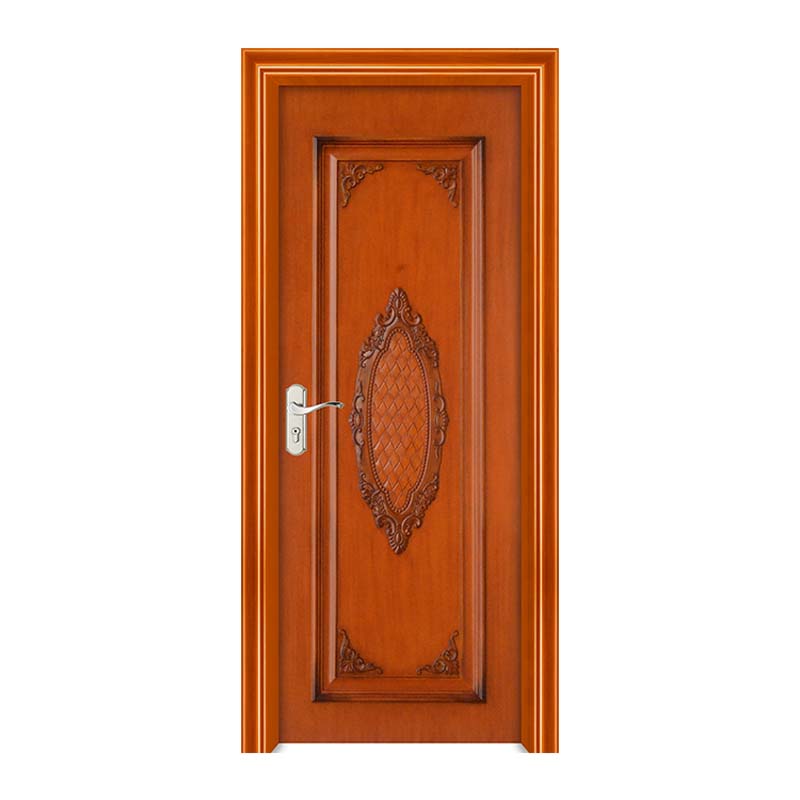 2021 Chine porte simple en bois avec portes de sécurité à serrure intelligente dans le traitement de surface de peinture chaina