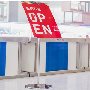 TMJ PP-557 affiche extérieure bon marché enrouler le présentoir publicitaire de cadre de bannière