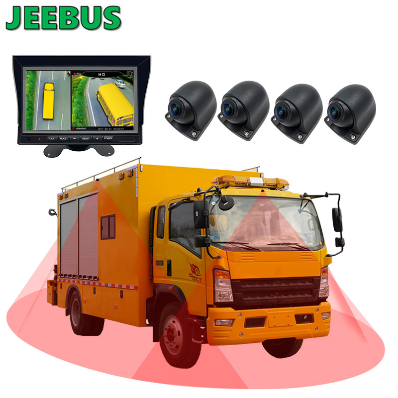 Système de surveillance de caméra de voiture surround 3D 360 degrés Birds Eye View pour le stationnement de camion