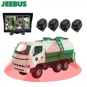 Souper HD 3D voiture 360 ​​degrés Surround système de surveillance de la vue des oiseaux 4 * 180 degrés caméra pour l\'aide à la sécurité de conduite de camion