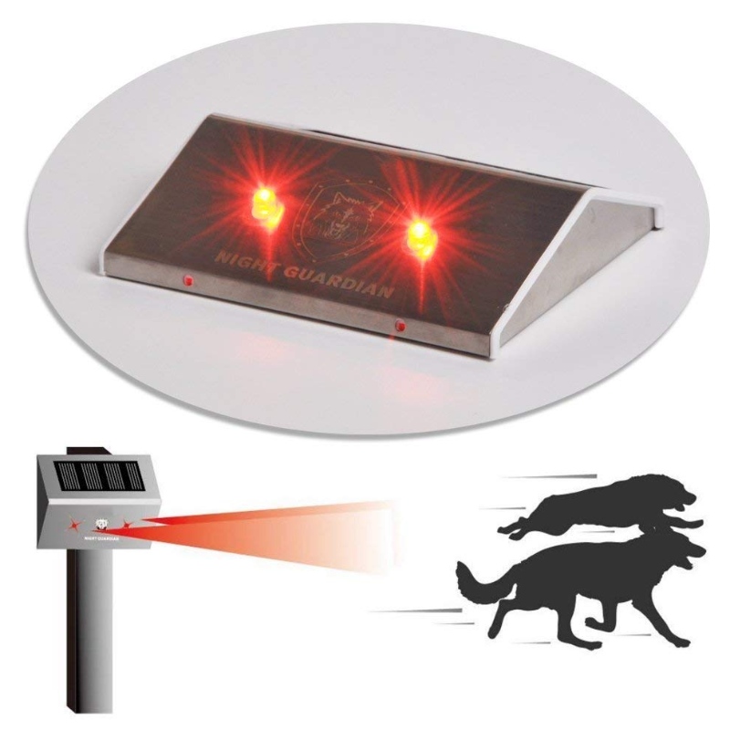 Solar Red Eye Professional LED wolve Predator Deterrent light