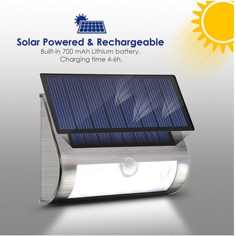 Nouvelle lampe murale solaire