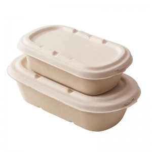 Emballage des aliments biodégradables emballage de l\'amidon de maïs emballage des boîtes à lunch compostable emballage des aliments par micro - ondes