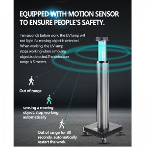 Voiture de désinfection UVC