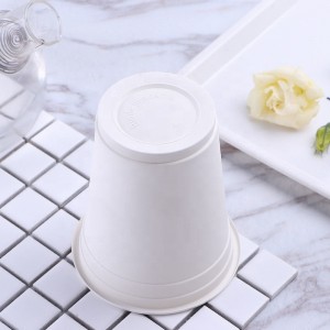 Logo personnalisé tasses à café écologiques sans BPA tasse jetable compostable amidon de maïs tasses biodégradables