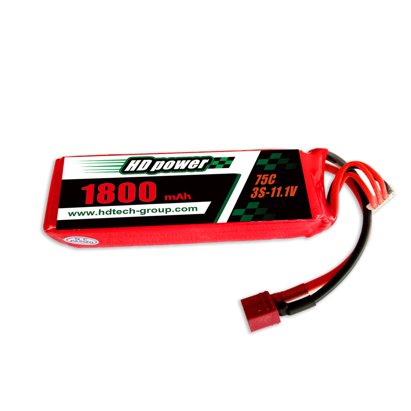 Alimentation HD 1800mah 75C 3S 11,1v batterie lithium