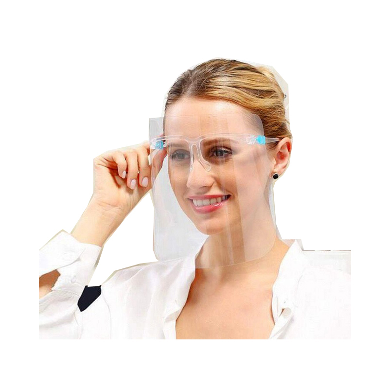 Anti-buée réutilisable lunettes de protection du visage protecteur visage facial bouclier en plastique avec lunettes