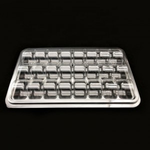 Boîte de macarons de tailles personnalisées en gros boîte à lunch dégradable de bonbons clairs