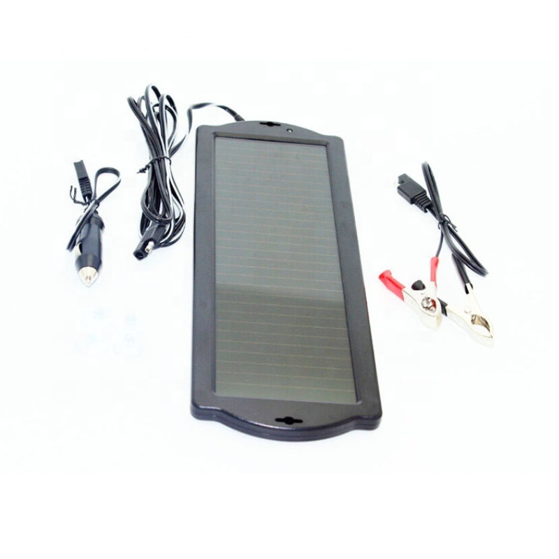 Chargeur solaire de batterie de voiture Panneau solaire extérieur en silicium amorphe