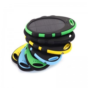 Banque d\'énergie solaire portable 4000mAh chargeur d\'énergie solaire mobile double ports USB