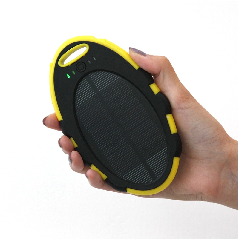 Banque d'énergie solaire portable 4000mAh chargeur d'énergie solaire mobile double ports USB