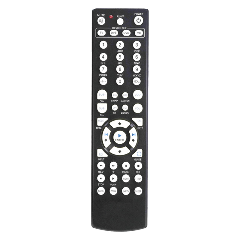 Télécommande universelle sans fil IR \/ RF \/ BLE d'assurance qualité d'usine de Chine 4 en 1 pour TV \/ DVD \/ VB \/ décodeur